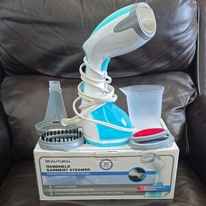 Handheld Garment Steamer - Blue and White
